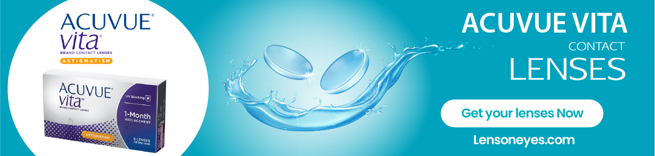 Johnson and Johnson Acuvue Vita For Astigmatism Monthly Contact Lenses 6 Pack Product Image