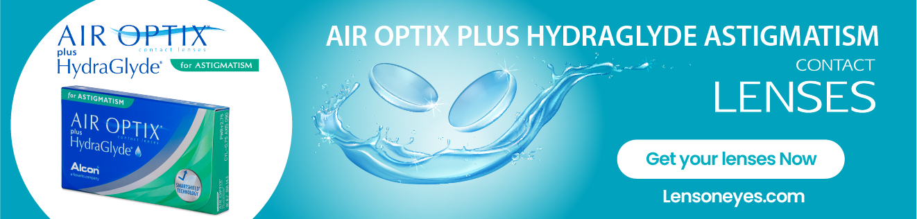 Alcon - Ciba VisionAir Optix Plus Hydraglyde For Astigmatism Contact Lenses (3 Lenses Pack) Alcon Air Optix Plus Hydraglyde For Astigmatism Monthly Contact Lenses 3 Pack Product Image