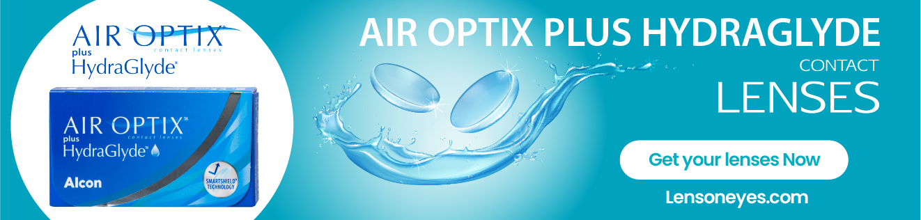 Alcon - Ciba Vision Air Optix Plus Hydraglyde Contact Lenses (6 Lenses Pack) Alcon Ciba Vision Air Optix Plus Hydraglyde Monthly Disposable Contact Lenses 6 Pack Product Image