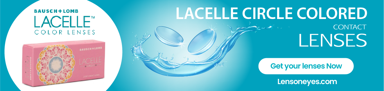 Bausch & Lomb Lacelle Circle Colored Contact Lenses (1 Lenses Pack) Bausch and Lomb Lacelle Circle Monthly Disposable Colored Contact Lenses 1 Pack Product Image