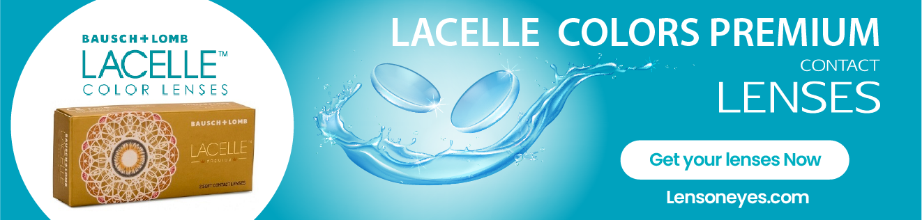 Bausch & Lomb Lacelle Premium Colored Contact Lenses (1 Lenses Pack) Bausch and Lomb Lacelle Premium Monthly Disposable Colored Contact Lenses 1 Pack Product Image