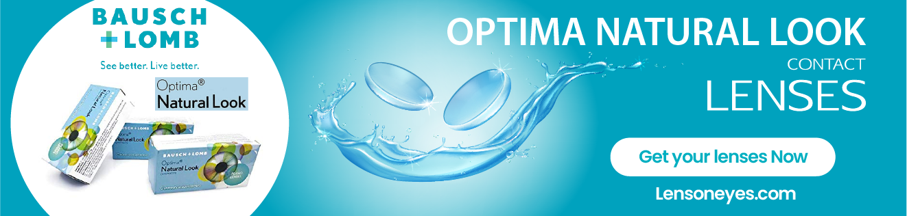 Bausch & Lomb Optima Natural Look Quarterly Disposable Colored Contact Lenses (2 Lenses Pack) Bausch and Lomb Optima Natural Look Quarterly Colored Contact Lenses 2 Pack Product Image