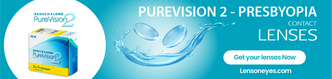 Bausch & LombPureVision2 For presbyopia Contact Lenses (6 Lenses Pack) Bausch and Lomb PureVision2 For presbyopia Monthly Disposable Contact Lenses 6 Pack Product Image