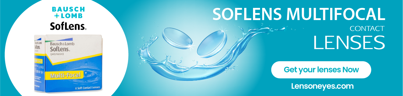 Bausch & Lomb SofLens Multifocal Contact Lenses (6 Lenses Pack) Bausch and Lomb SofLens Multifocal Monthly Disposable Contact Lenses 6 Pack Product Image