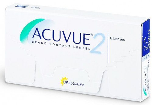 Johnson & JohnsonAcuvue 2 Contact Lenses (6 Lenses Pack) Johnson and Johnson Acuvue 2 Bi Weekly Disposable Contact Lenses 6 Pack Product Image