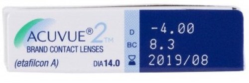 Johnson & JohnsonAcuvue 2 Contact Lenses (6 Lenses Pack) Johnson and Johnson Acuvue 2 Bi Weekly Disposable Contact Lenses 6 Pack Product Image
