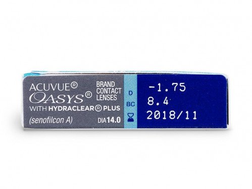 Johnson & JohnsonAcuvue Oasys Hydraclear Plus Contact Lenses (6 Lenses Pack) Johnson and Johnson Acuvue Oasys Hydraclear Plus Bi Weekly Contact Lenses 6 Pack Product Image