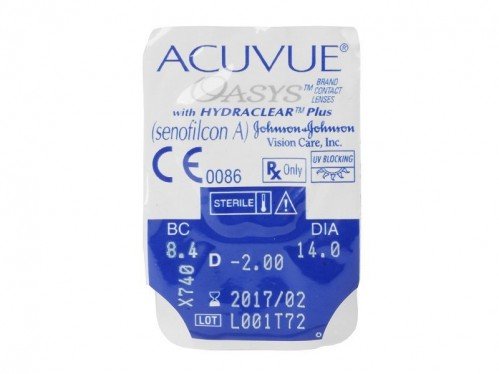 Johnson & Johnson Acuvue Oasys Hydraclear Plus Contact Lenses (6 Lenses Pack) Johnson and Johnson Acuvue Oasys Hydraclear Plus Bi Weekly Contact Lenses 6 Pack Product Image