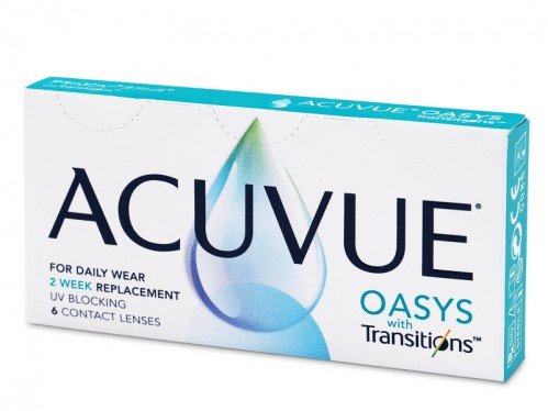Johnson & Johnson Acuvue Oasys With Transitions Contact Lenses (6 Lenses Pack) Johnson and Johnson Acuvue Oasys With Transitions Bi Weekly Contact Lenses 6 Pack Product Image