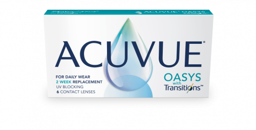 Johnson & Johnson Acuvue Oasys With Transitions Contact Lenses (6 Lenses Pack) Johnson and Johnson Acuvue Oasys With Transitions Bi Weekly Contact Lenses 6 Pack Product Image