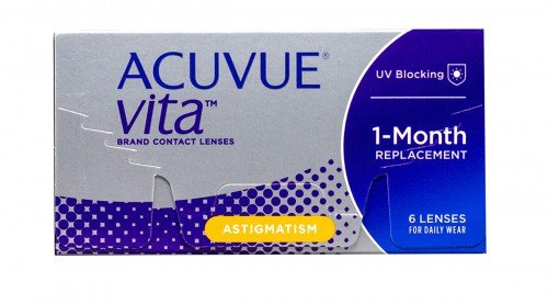Johnson & Johnson Acuvue Vita For Astigmatism Contact Lenses (6 Lenses Pack) Johnson and Johnson Acuvue Vita For Astigmatism Monthly Contact Lenses 6 Pack Product Image