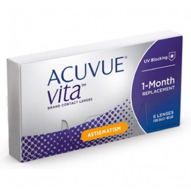 Johnson and Johnson Acuvue Vita For Astigmatism Monthly Contact Lenses 6 Pack Product Image