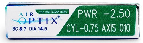 Alcon - Ciba VisionAir Optix For Astigmatism Contact Lenses (3 Lenses Pack) Alcon Ciba Vision Air Optix For Astigmatism Monthly Disposable Contact Lenses 3 Pack Product Image