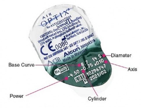 Alcon - Ciba VisionAir Optix For Astigmatism Contact Lenses (3 Lenses Pack) Alcon Ciba Vision Air Optix For Astigmatism Monthly Disposable Contact Lenses 3 Pack Product Image