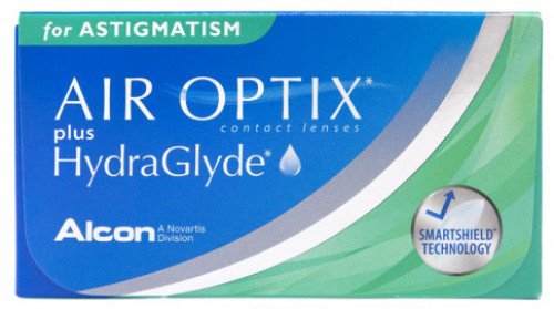 Alcon - Ciba VisionAir Optix Plus Hydraglyde For Astigmatism Contact Lenses (3 Lenses Pack) Alcon Air Optix Plus Hydraglyde For Astigmatism Monthly Contact Lenses 3 Pack Product Image