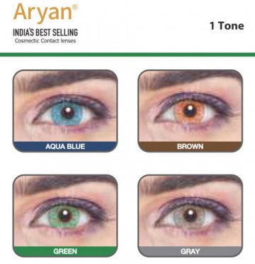 Aryan 1 Tone Cosmetic Colored Lenses 1 Vial Aryan 1 Tone Cosmetic Colored Lenses 1 Vial Product Image
