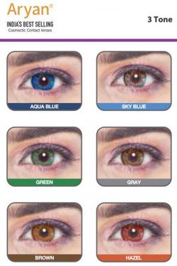 Aryan 3 Tone Cosmetic Colored Lenses 1 Vial Aryan 3 Tone Cosmetic Colored Lenses 1 Vial Product Image