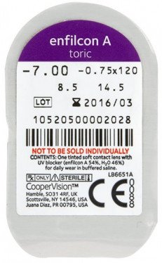Cooper VisionAspire Air Toric Contact Lenses (3 Lenses Pack) Cooper Vision Aspire Air Toric Monthly Disposable Contact Lenses 3 Pack Product Image