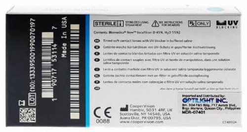 Cooper VisionBiomedics Now Contact Lenses (6 Lenses Pack) Cooper Vision Biomedics Now Monthly Disposable Contact Lenses 6 Pack Product Image