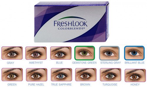 Alcon - Ciba VisionFreshlook Colorblends Colored Contact Lenses (2 Lenses Pack) Alcon Ciba Vision Freshlook Colorblends Monthly Colored Contact Lenses 2 Pack Product Image