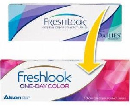 Alcon - Ciba VisionFreshlook One Day Disposable Colored Contact Lenses (10 Lenses Pack) Alcon Ciba Vision Freshlook One Day Disposable Colored Contact Lenses 10 Pack Product Image