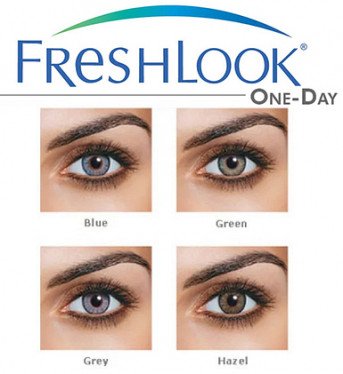 Alcon - Ciba VisionFreshlook One Day Disposable Colored Contact Lenses (10 Lenses Pack) Alcon Ciba Vision Freshlook One Day Disposable Colored Contact Lenses 10 Pack Product Image