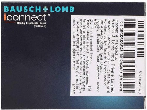 Bausch & Lomb iconnect Contact Lenses (6 Lenses Pack) Bausch and Lomb iconnect Monthly Disposable Contact Lenses 6 Pack Product Image