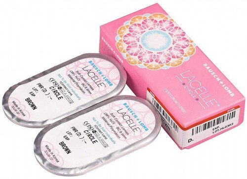 Bausch & Lomb Lacelle Circle Colored Contact Lenses (1 Lenses Pack) Bausch and Lomb Lacelle Circle Monthly Disposable Colored Contact Lenses 1 Pack Product Image