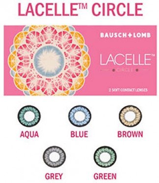 Bausch & Lomb Lacelle Circle Colored Contact Lenses (1 Lenses Pack) Bausch and Lomb Lacelle Circle Monthly Disposable Colored Contact Lenses 1 Pack Product Image
