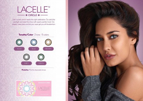 Bausch & Lomb Lacelle Circle Colored Contact Lenses (1 Lenses Pack) Bausch and Lomb Lacelle Circle Monthly Disposable Colored Contact Lenses 1 Pack Product Image