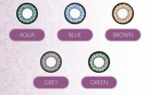 Bausch & Lomb Lacelle Circle Colored Contact Lenses (2 Lenses Pack) Bausch and Lomb Lacelle Circle Monthly Disposable Colored Contact Lenses 2 Pack Product Image