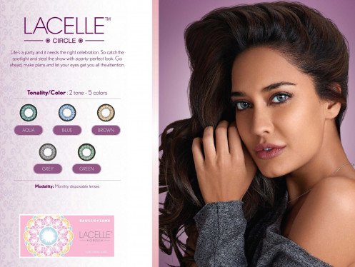 Bausch & Lomb Lacelle Circle Colored Contact Lenses (2 Lenses Pack) Bausch and Lomb Lacelle Circle Monthly Disposable Colored Contact Lenses 2 Pack Product Image