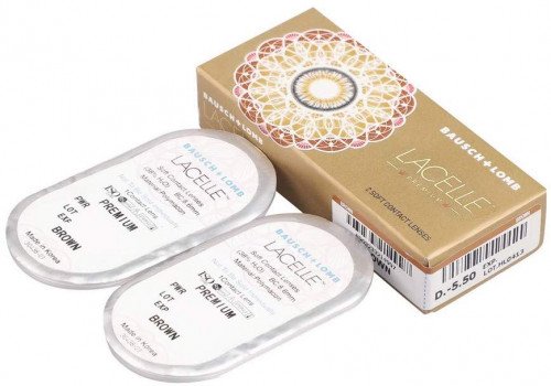 Bausch & Lomb Lacelle Premium Colored Contact Lenses (1 Lenses Pack) Bausch and Lomb Lacelle Premium Monthly Disposable Colored Contact Lenses 1 Pack Product Image