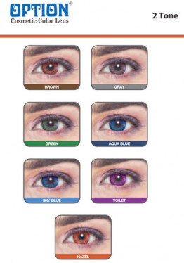 Option 2 Tone Cosmetic Colored Lenses 1 Vial Option 2 Tone Cosmetic Colored Lenses 1 Vial Product Image