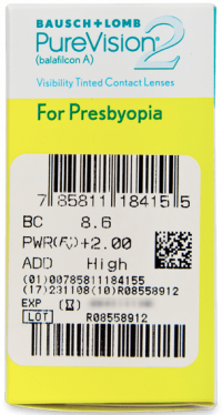 Bausch & LombPureVision2 For presbyopia Contact Lenses (6 Lenses Pack) Bausch and Lomb PureVision2 For presbyopia Monthly Disposable Contact Lenses 6 Pack Product Image