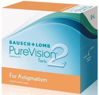 Bausch & LombPureVision2 HD For Astigmatism Contact Lenses (6 Lenses Pack) Bausch and Lomb PureVision2 HD For Astigmatism Monthly Contact Lenses 6 Pack Product Image