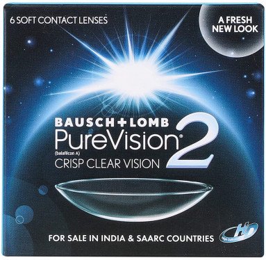 Bausch & LombPureVision2 HD Contact Lenses (6 Lenses Pack) Bausch and Lomb PureVision2 HD Monthly Disposable Contact Lenses 6 Pack Product Image