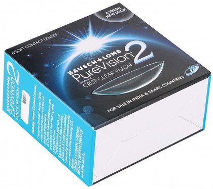 Bausch & LombPureVision2 HD Contact Lenses (6 Lenses Pack) Bausch and Lomb PureVision2 HD Monthly Disposable Contact Lenses 6 Pack Product Image