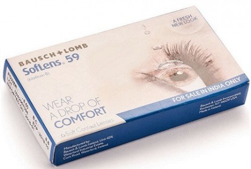 Bausch & Lomb SofLens 59 Contact Lenses (6 Lenses Pack) Bausch and Lomb SofLens 59 Monthly Disposable Contact Lenses 6 Pack Product Image