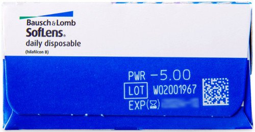 Bausch & Lomb SofLens Contact Lenses (30 Lenses Pack) Bausch and Lomb SofLens Daily Disposable Contact Lenses 30 Pack Product Image