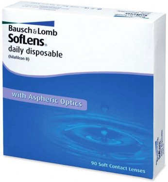 Bausch & Lomb SofLens Contact Lenses (90 Lenses Pack) Bausch and Lomb SofLens Daily Disposable Contact Lenses 90 Pack Product Image