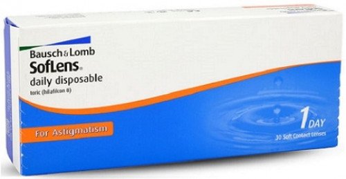 Bausch & Lomb SofLens For Astigmatism Contact Lenses (30 Lenses Pack) Bausch and Lomb SofLens For Astigmatism Daily Disposable Contact Lenses 30 Pack Product Image