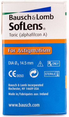 Bausch & Lomb SofLens For Astigmatism Contact Lenses (1 Lenses Pack) Bausch and Lomb SofLens For Astigmatism Monthly Disposable Contact Lenses 1 Pack Product Image