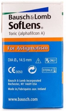 Bausch & Lomb SofLens For Astigmatism Contact Lenses (6 Lenses Pack) Bausch and Lomb SofLens For Astigmatism Monthly Disposable Contact Lenses 6 Pack Product Image