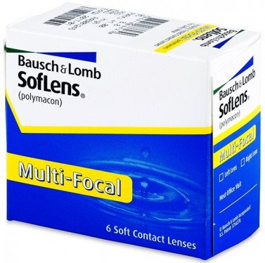 Bausch & Lomb SofLens Multifocal Contact Lenses (6 Lenses Pack) Bausch and Lomb SofLens Multifocal Monthly Disposable Contact Lenses 6 Pack Product Image